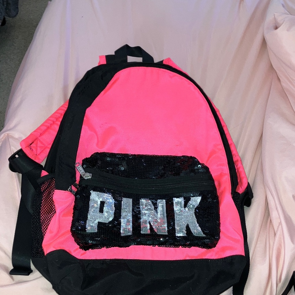 Pink Vintage Victoria secret  Sequin Backpack